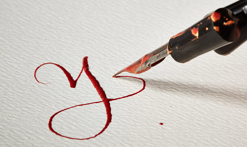 Caligrafia Arte • Subscrição Bico de Pena